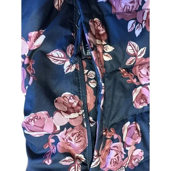 The North Face Women's Flare Down Jacket Urban Navy Floral Print Sz SP $160 - Picture 6 of 15